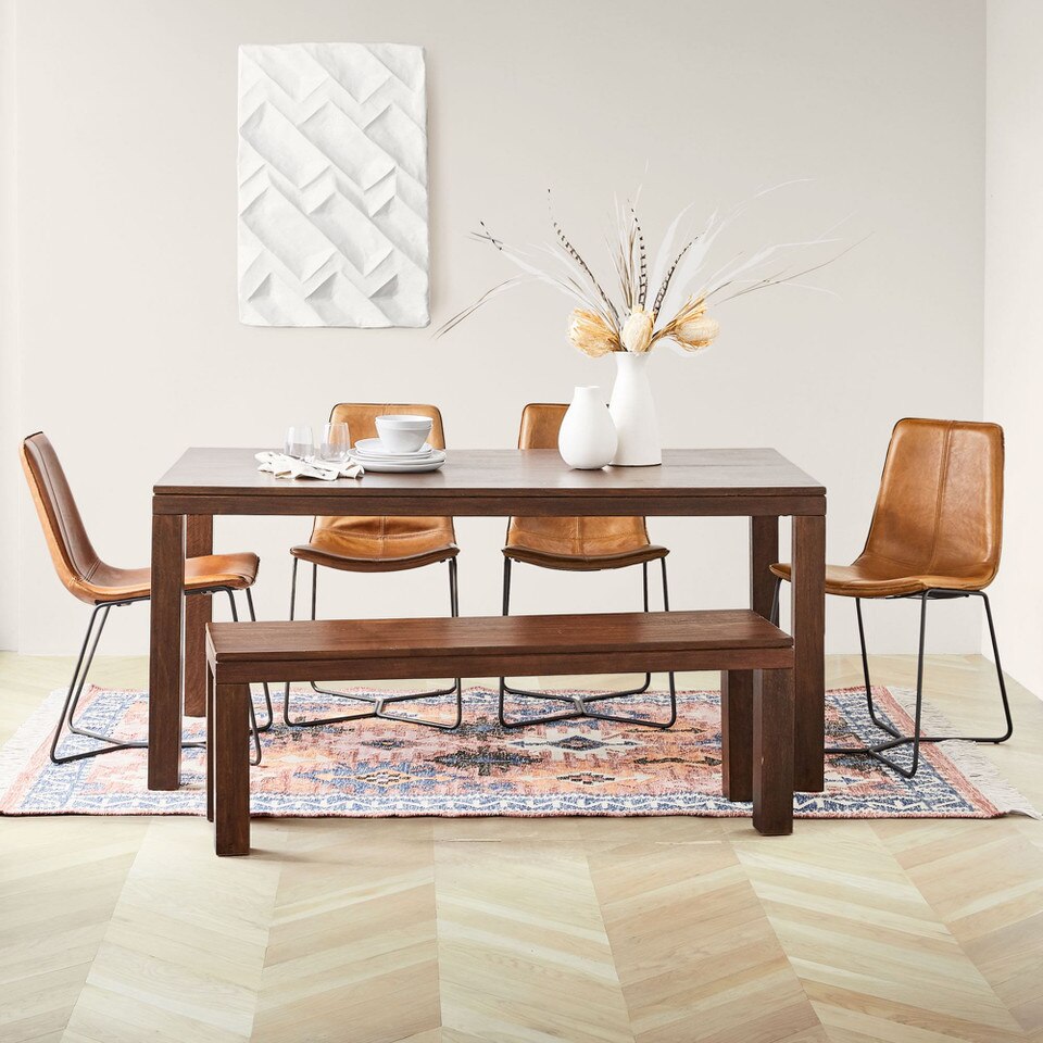 Slope Leather Dining Chair (Set of 2)